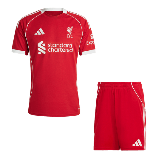 Kit de fútbol local del Liverpool (camiseta y pantalones cortos) 25/26 Rojo