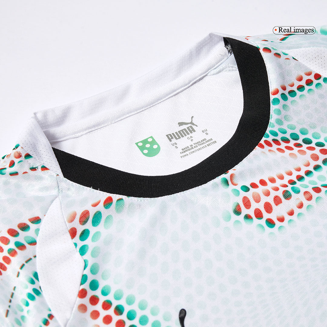 Camiseta de fútbol visitante auténtica de Ronaldo #7 de Portugal 2025, blanca