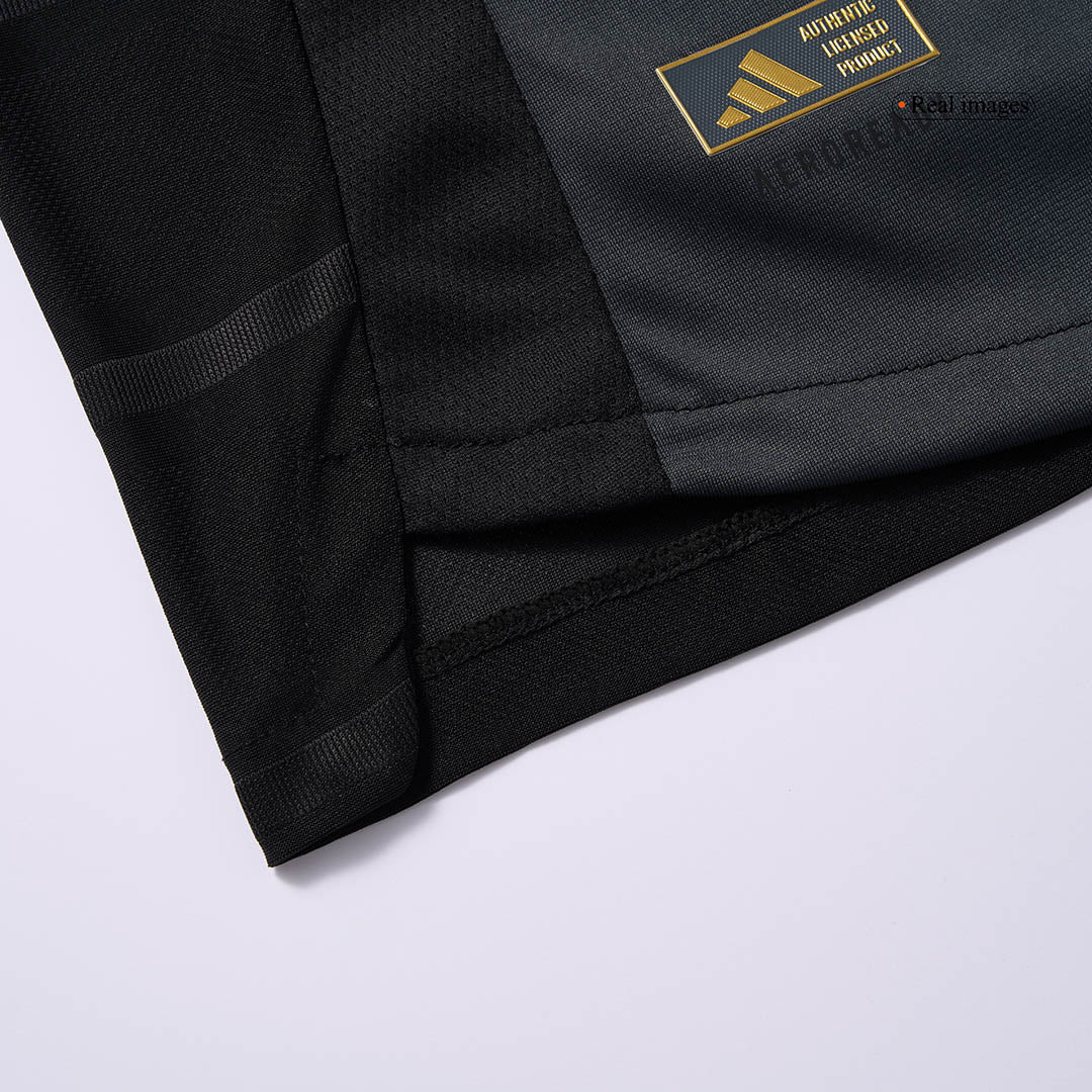Camiseta de fútbol de visitante auténtica DE PAUL #7 del Inter Miami CF 2025, negra y gris