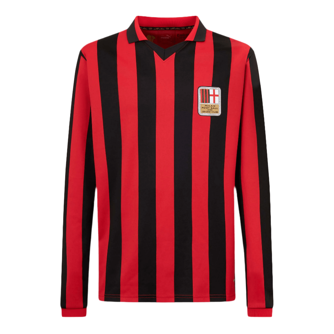 Camiseta de fútbol de manga larga del 125.º aniversario del AC Milan n.° 125 2024/25