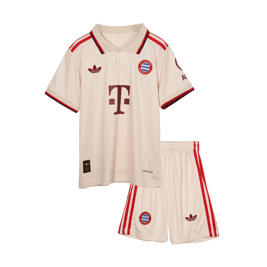 Kit de fútbol infantil de visitante del Bayern Múnich (camiseta y pantalón corto) 2024/25 - UCL
