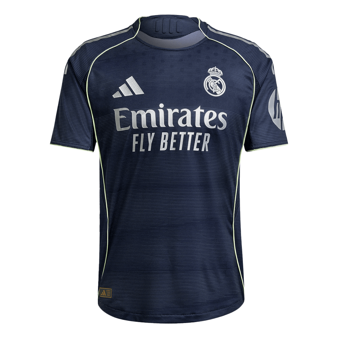 Camiseta de fútbol visitante del Real Madrid MBAPPÉ #10 2025/26 auténtica