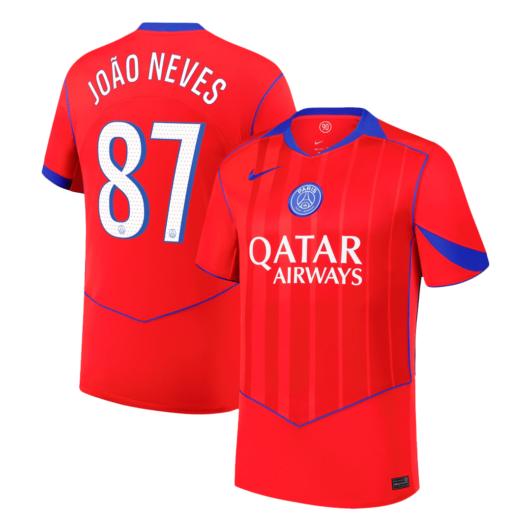 JOÃO NEVES #87 PSG Tercera camiseta de fútbol 2025/26