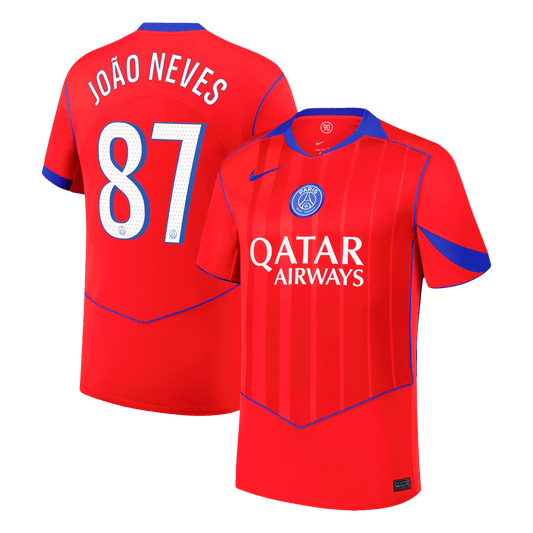 JOÃO NEVES #87 PSG Tercera camiseta de fútbol 2025/26