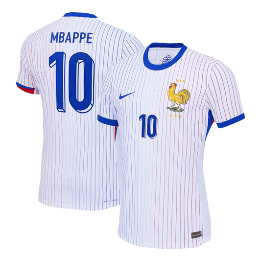 Camiseta de fútbol de visitante de Francia MBAPPÉ #10, Eurocopa 2024