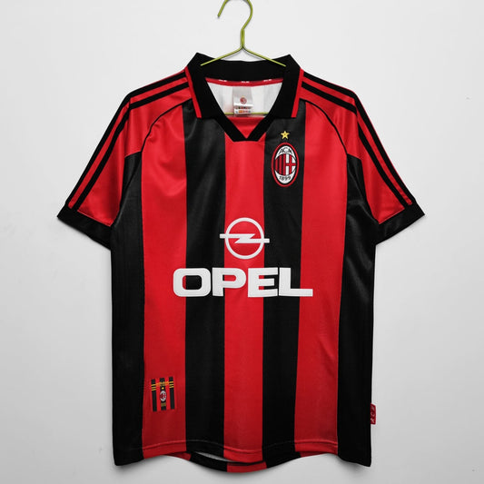 Camiseta retro de local del AC Milan 1998-1999
