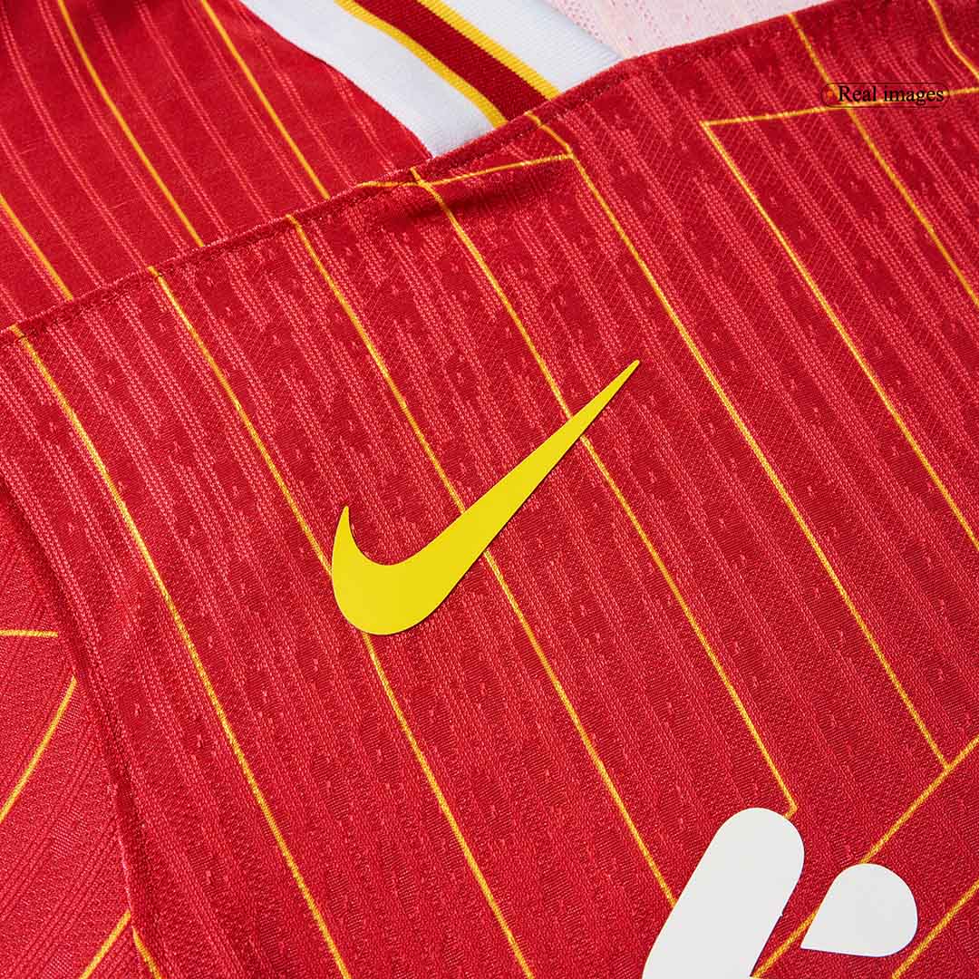 Camiseta de fútbol local auténtica de DIOGO J. #20 del Liverpool 2024/25, roja - UCL