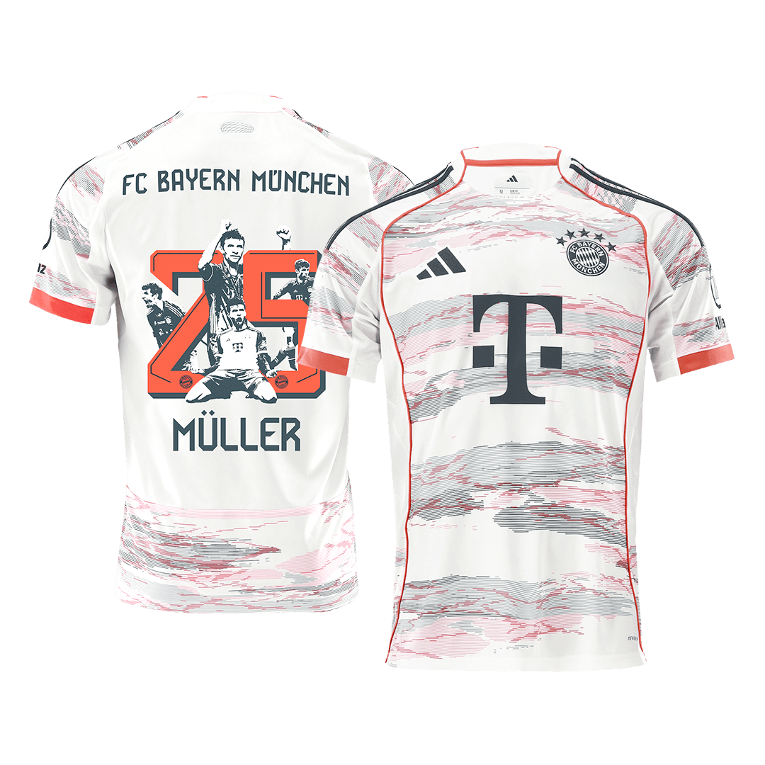 Camiseta de visitante del Bayern Múnich MÜLLER Special #25 2025/26, blanca