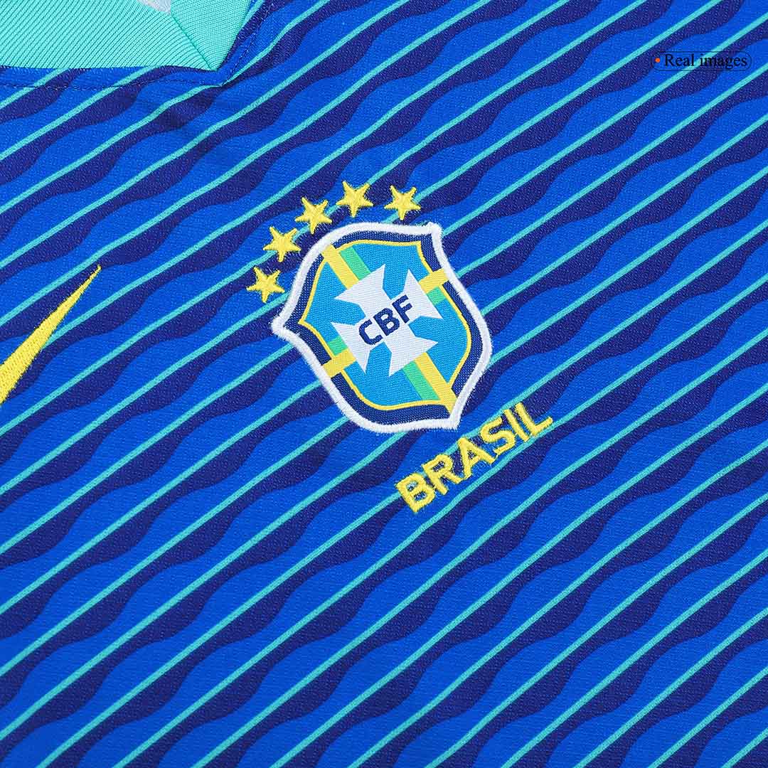Kit de fútbol visitante de Brasil para niños (camiseta, pantalón corto y medias) Copa América 2024
