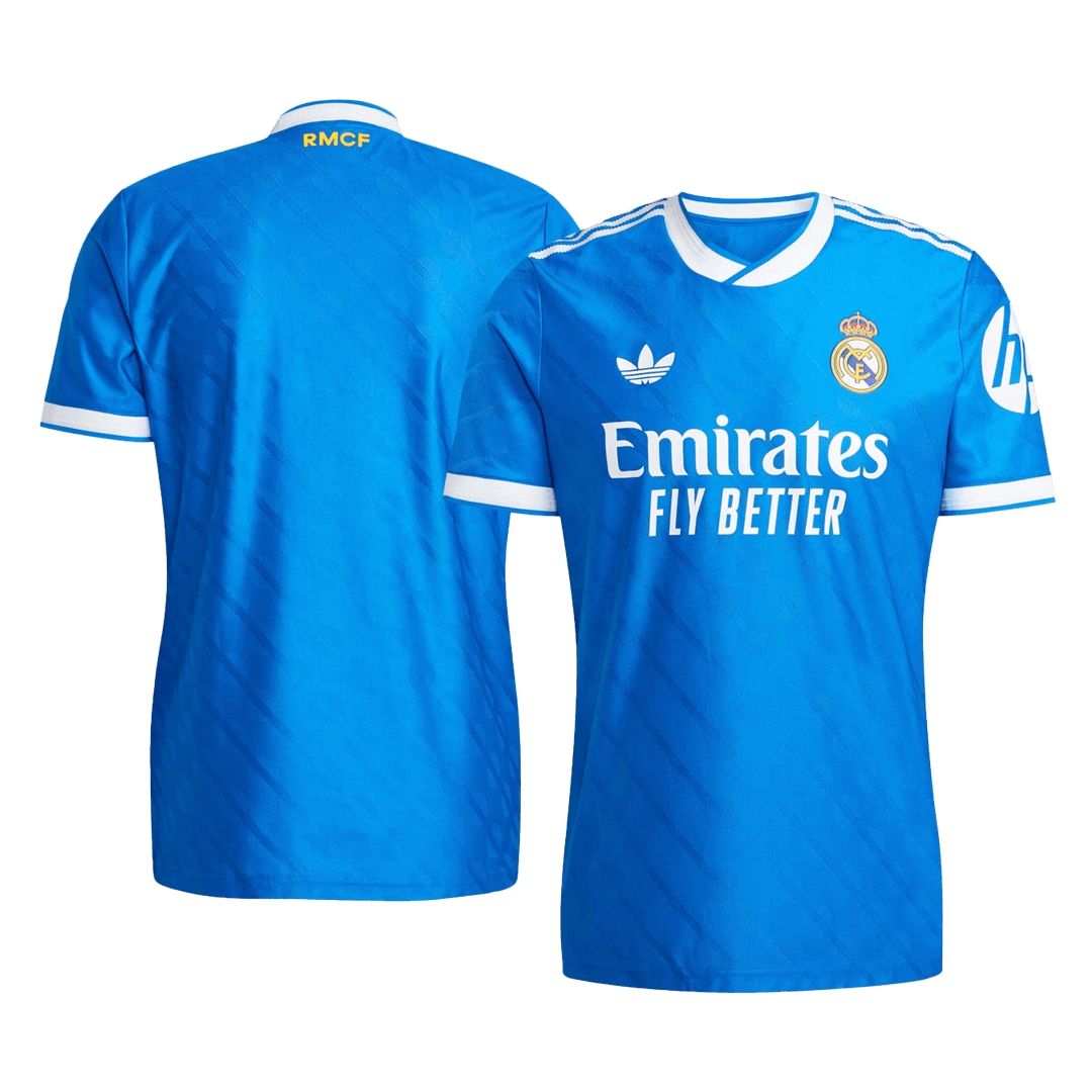 Camiseta de fútbol de la tercera equipación del Real Madrid 2025/26 auténtica