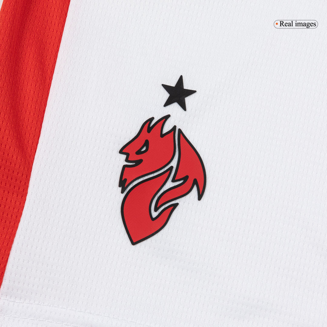 Kit de camiseta de visitante del AC Milan para niños (camiseta, pantalón corto y calcetines) 2025/26