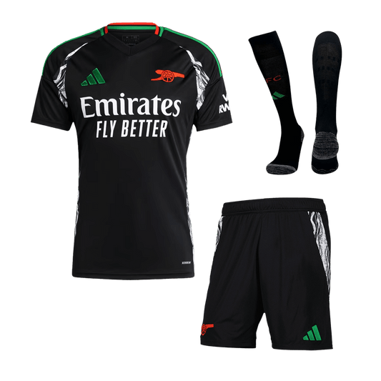 Kit de visitante del Arsenal (Kit, pantalón corto y medias) 2024/25