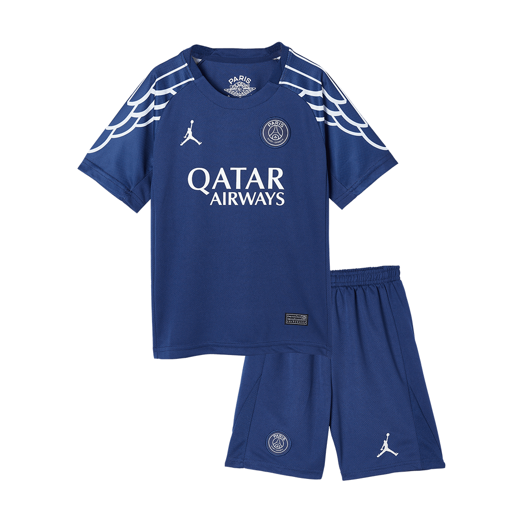 Kit de fútbol visitante del PSG para niños (Kit y pantalón corto) 2024/25, azul marino
