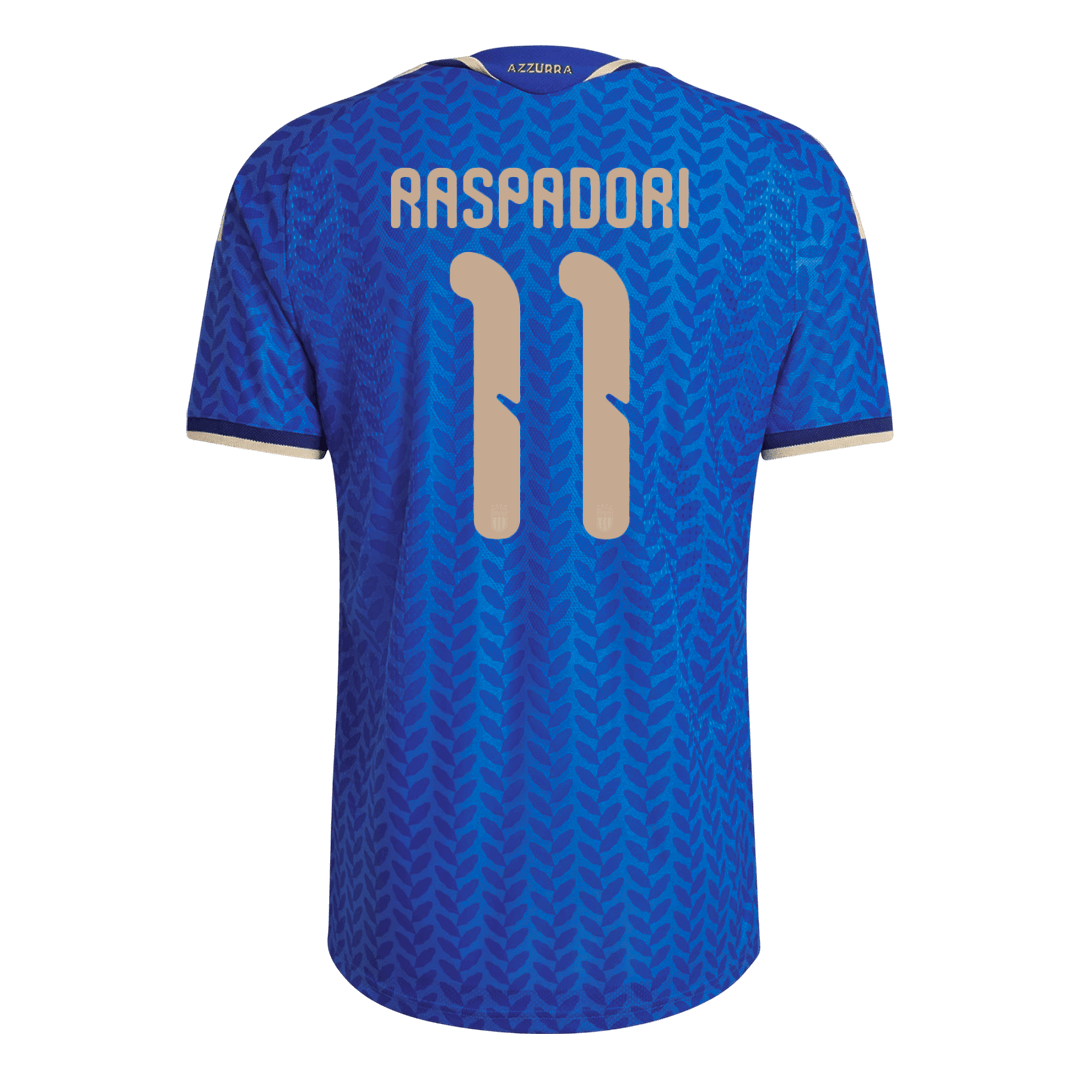 Camiseta de fútbol local auténtica de Raspadori #11 Italia 2026