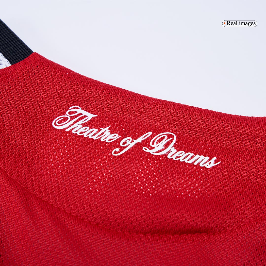 Camiseta de fútbol local auténtica de B.FERNANDES #8 del Manchester United 2025/26, roja