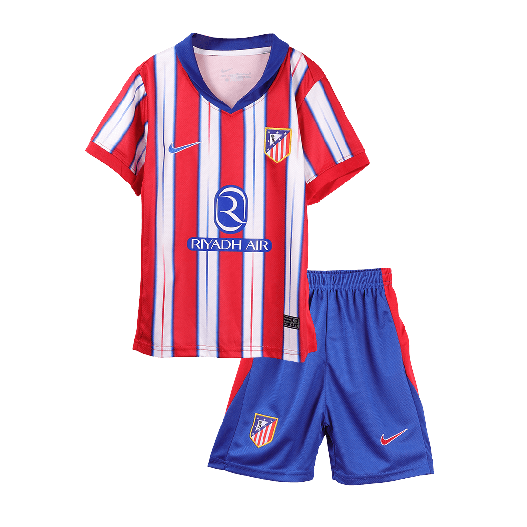 Kit de fútbol local del Atlético de Madrid para niños (Kit y pantalón corto) 2024/25
