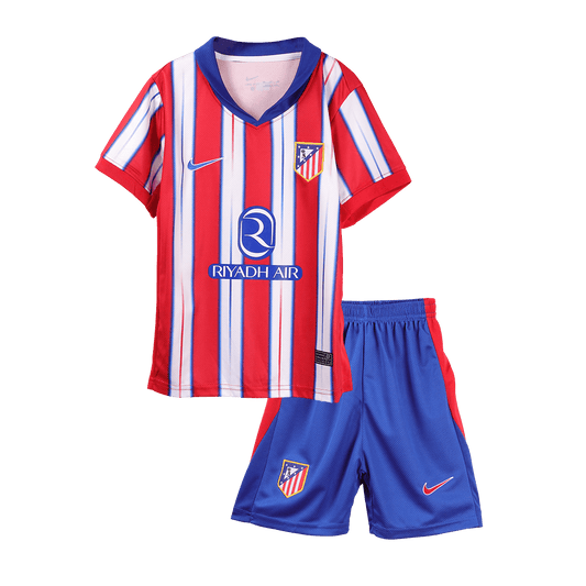 Kit de fútbol local del Atlético de Madrid para niños (Kit y pantalón corto) 2024/25
