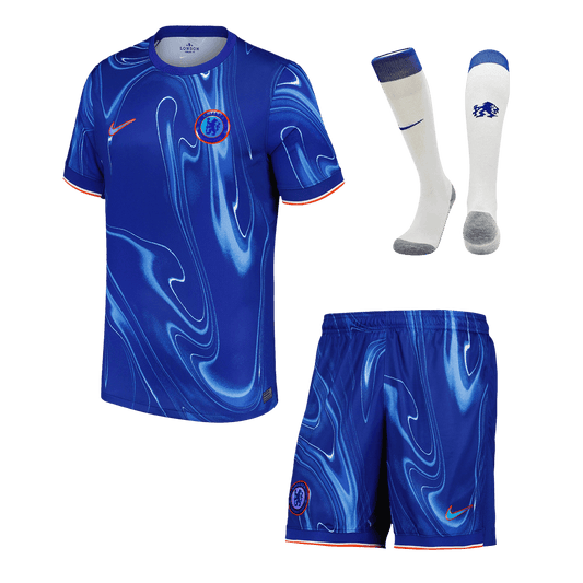 Kit de fútbol local del Chelsea para hombre (camiseta, pantalón corto y calcetines)
