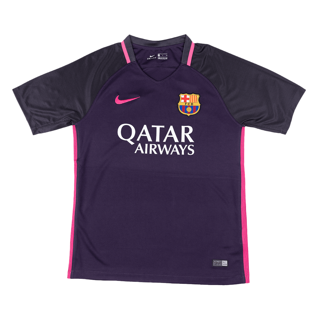 Camiseta retro de visitante del Barcelona 2016/17