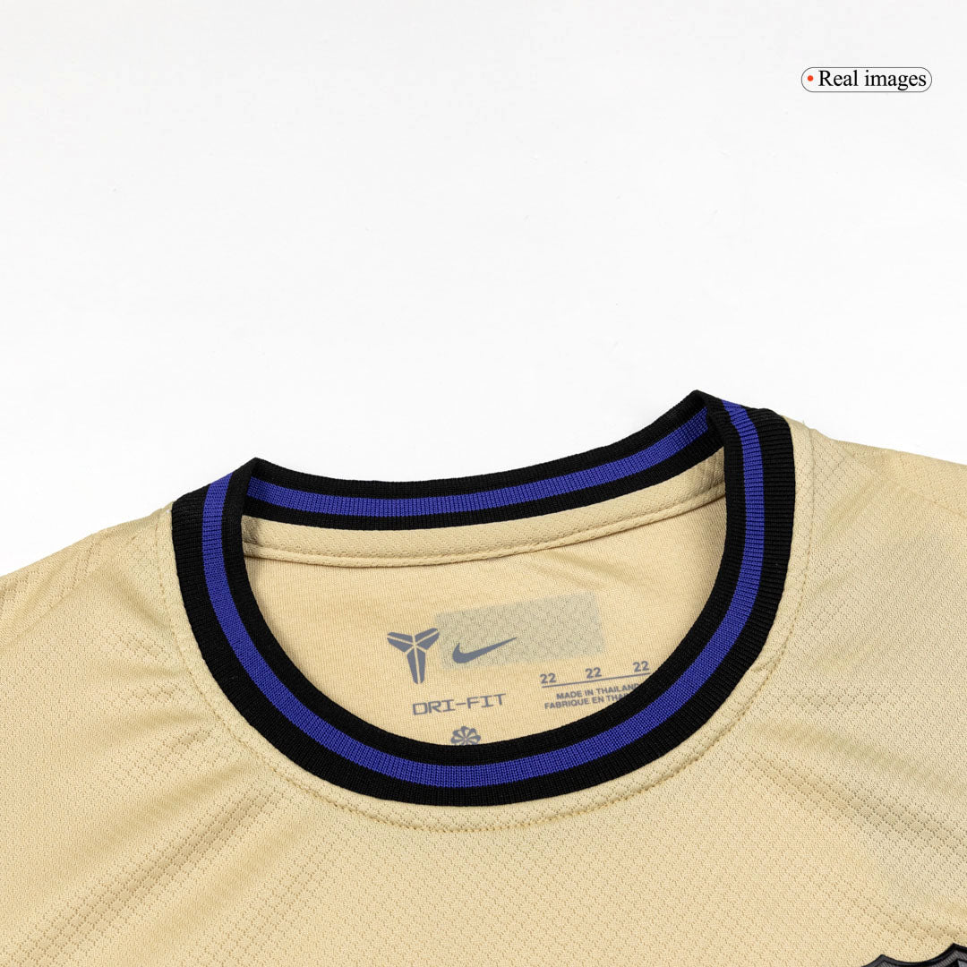 Kit de visitante del Barcelona para niño (Kit, pantalón corto y calcetines) 2025/26 (amarillo y negro)