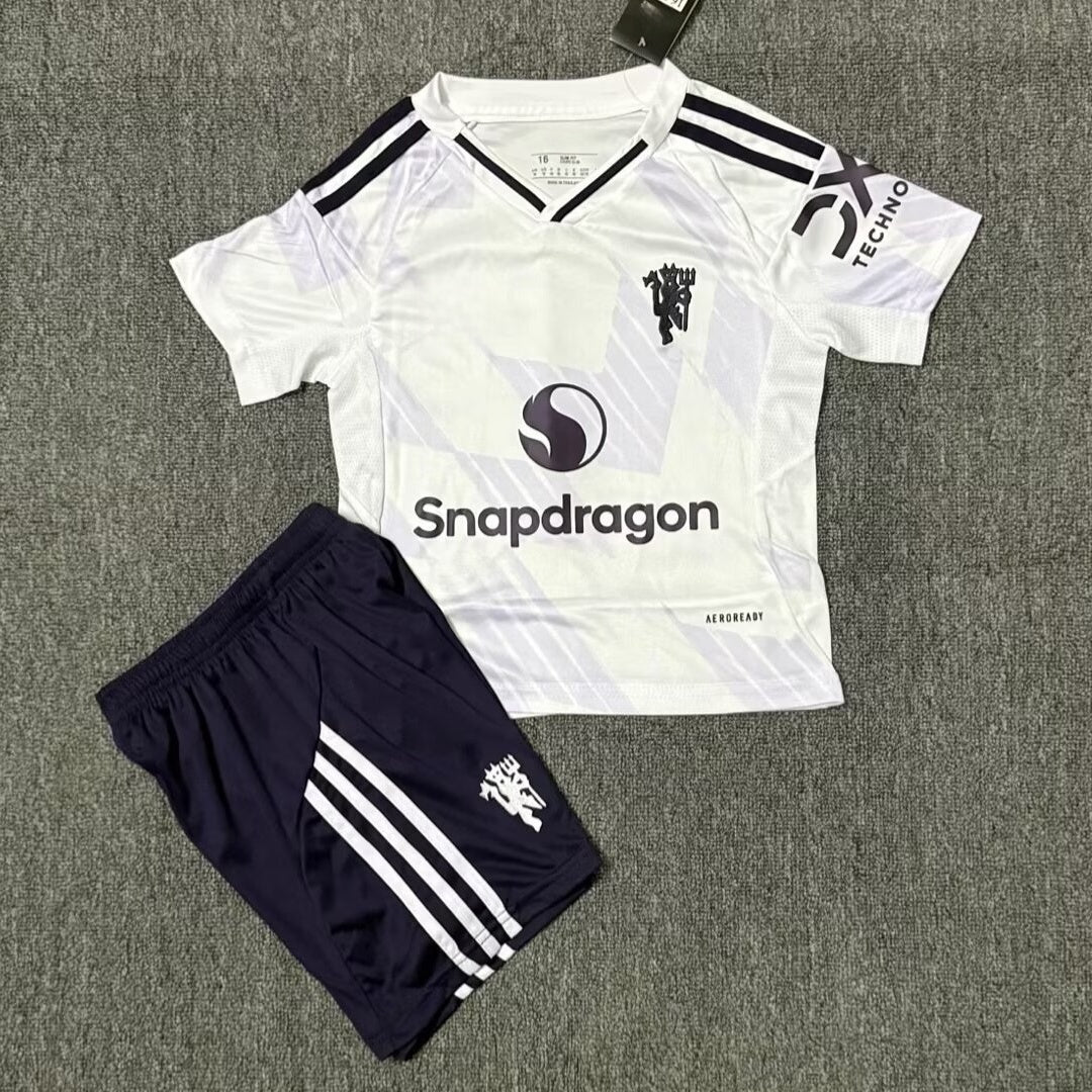 Camiseta de visitante del Manchester United para niños 25/26