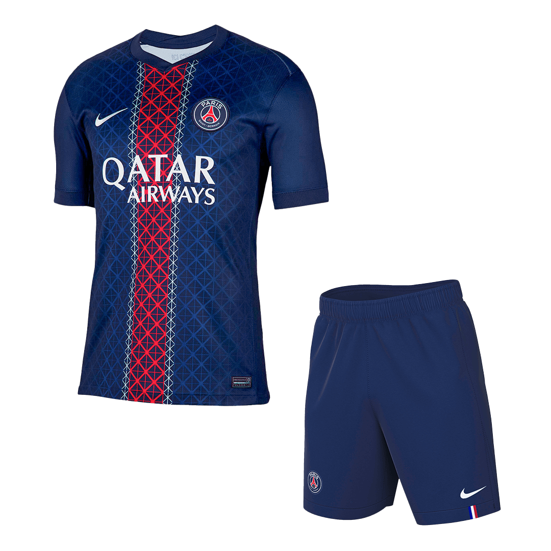Camiseta de fútbol local del PSG (camiseta y pantalón corto) 2025/26 azul marino