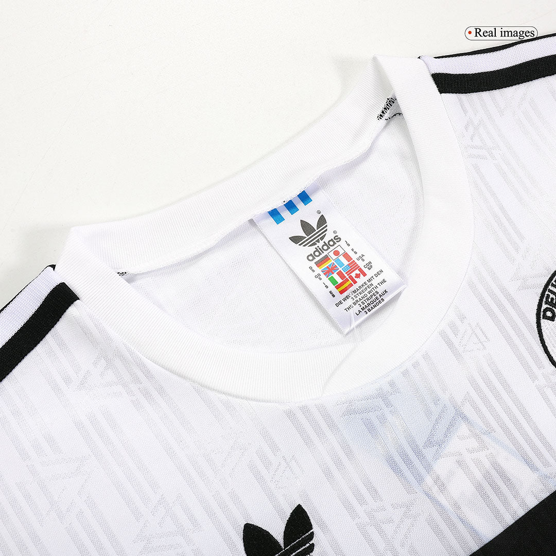 Camiseta retro de fútbol local de Alemania de 1990