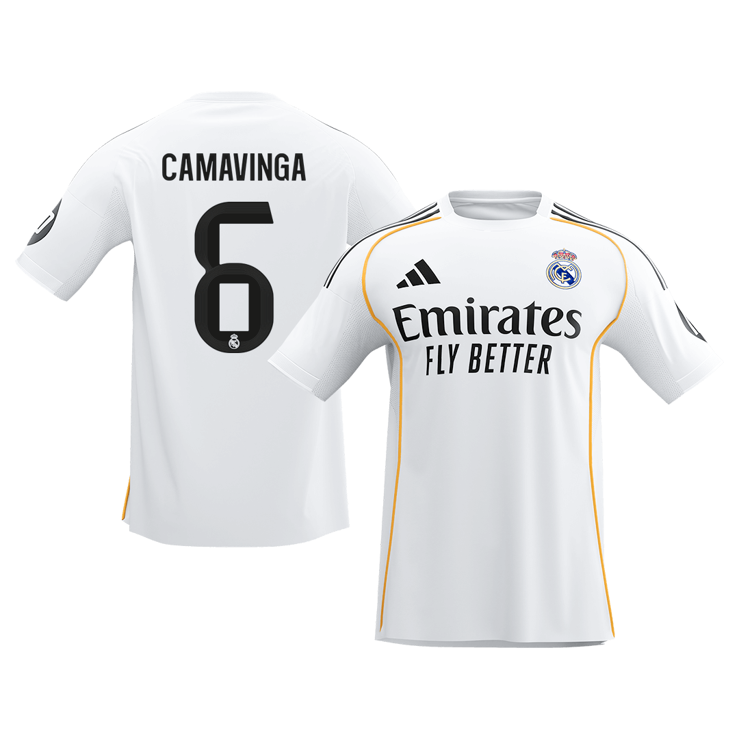 Camiseta de fútbol local del Real Madrid CAMAVINGA #6 2025/26