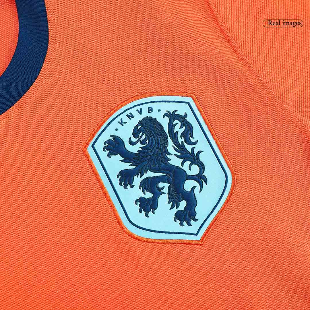 Camiseta de fútbol local de Holanda VIRGIL #4 para la Eurocopa 2024