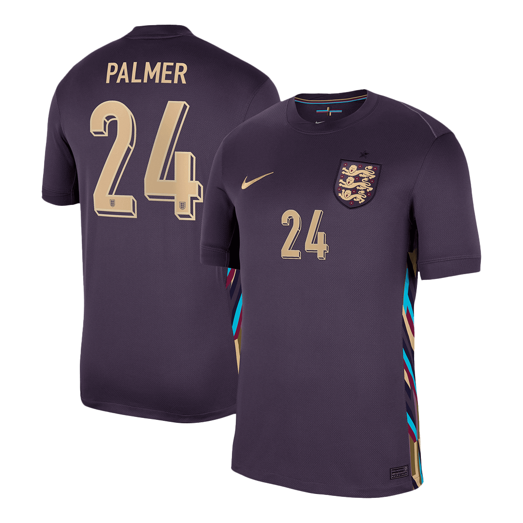 Camiseta de fútbol visitante de Inglaterra PALMER #24 para la Eurocopa 2024