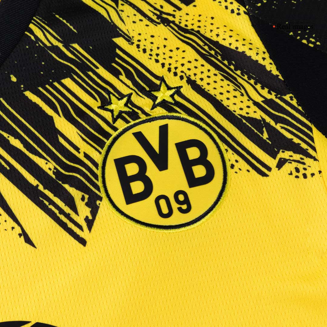 Kit de camiseta de fútbol local del Borussia Dortmund (camiseta, pantalón corto y medias) 2025/26