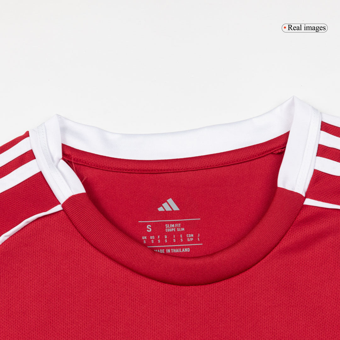 Camiseta de fútbol de manga larga de local del Liverpool 25/26 roja