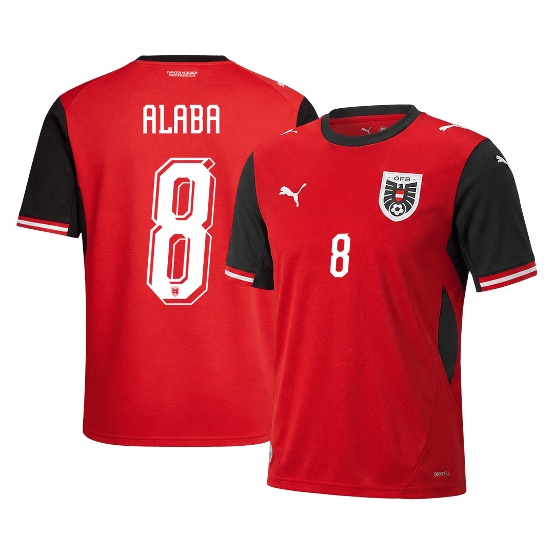 Camiseta Austria ALABA local #8 hombre Copa Mundial 2026