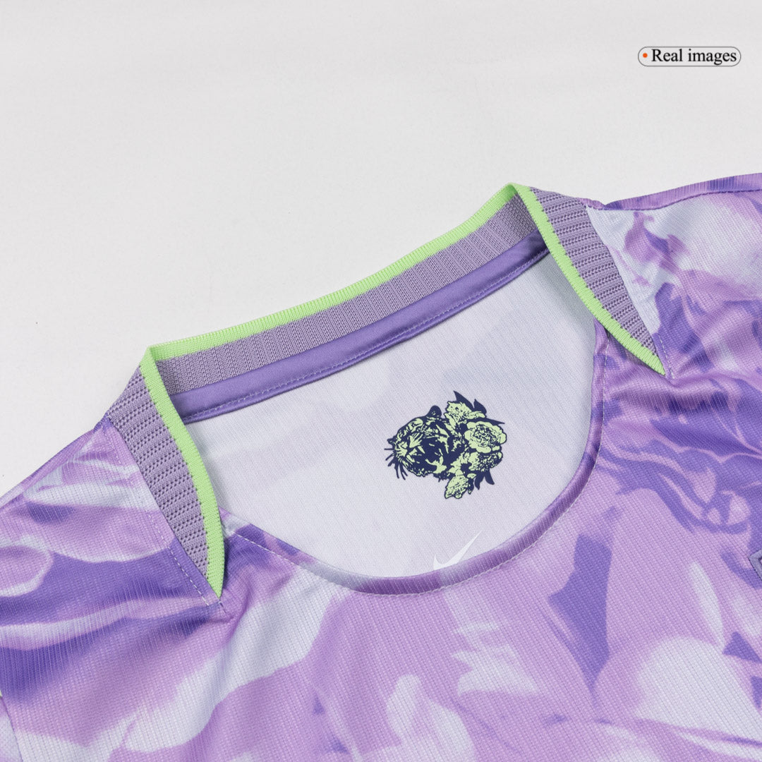 Camiseta de fútbol de visitante de HEUNGMIN #7 de Corea del Sur para el Mundial 2026, color morado.