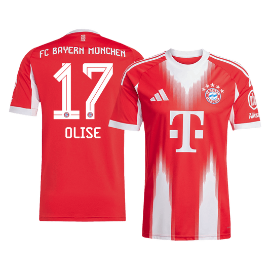 Camiseta de fútbol local del Bayern Múnich OLISE #17 2025/26