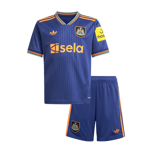Kit de fútbol infantil de visitante del Newcastle United (Kit y pantalón corto) 2025/26