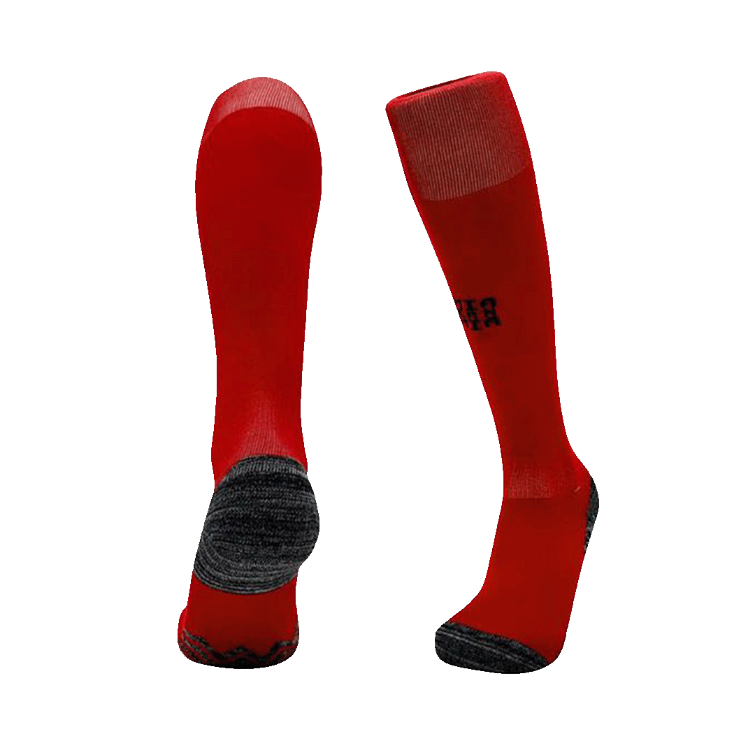 Kit de camiseta de fútbol local del Bayern Múnich para niños (camiseta, pantalones cortos y calcetines) rojo