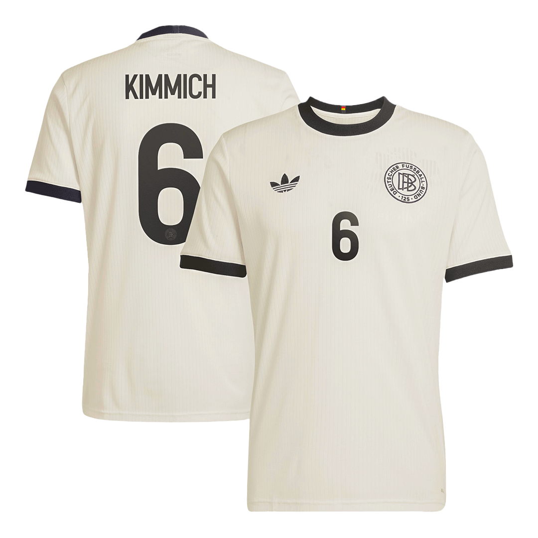 Camiseta de fútbol KIMMICH #6 Alemania 125.º aniversario 2025 Blanca