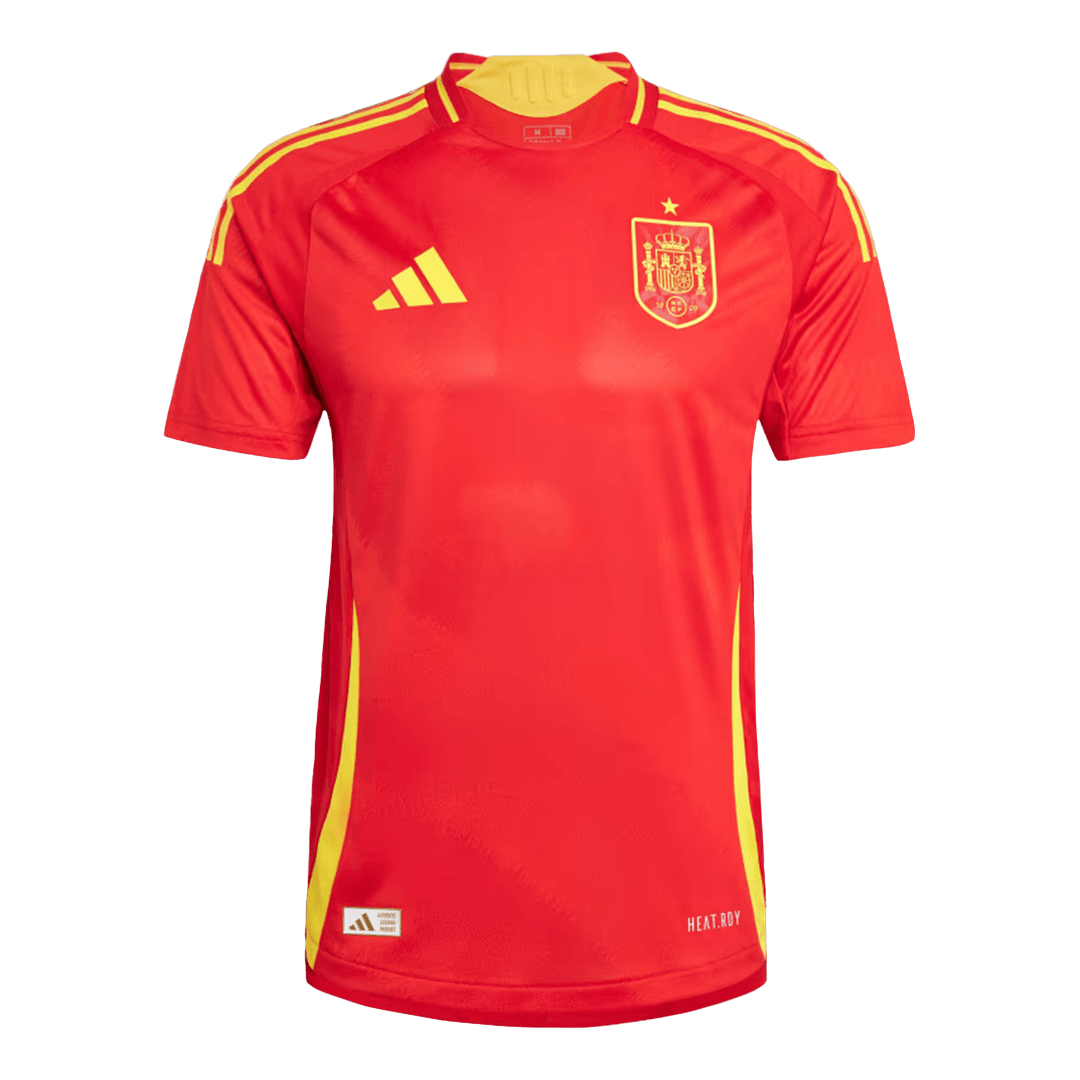 Camiseta de fútbol local auténtica de España para la Eurocopa 2024