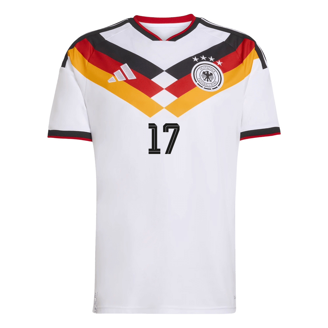 Camiseta de fútbol local WIRTZ #17 de Alemania 2026