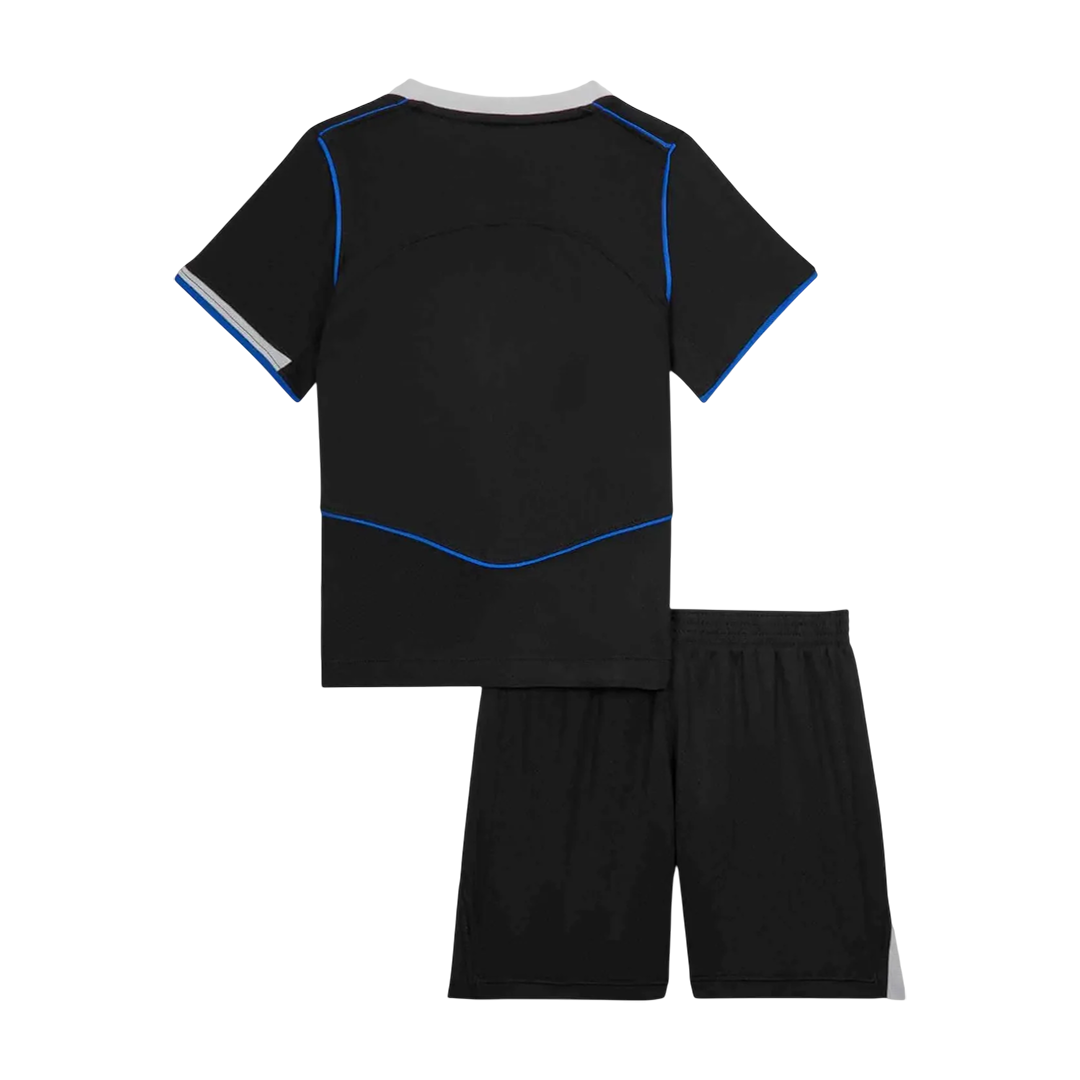 Kit de fútbol visitante del Chelsea para niños (camiseta y pantalón corto) 2025/26