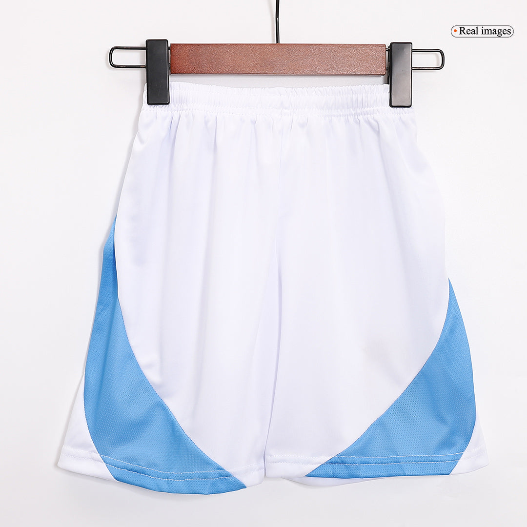 Kit de fútbol local de Argentina para niños (Kit y pantalón corto) Copa América 2024