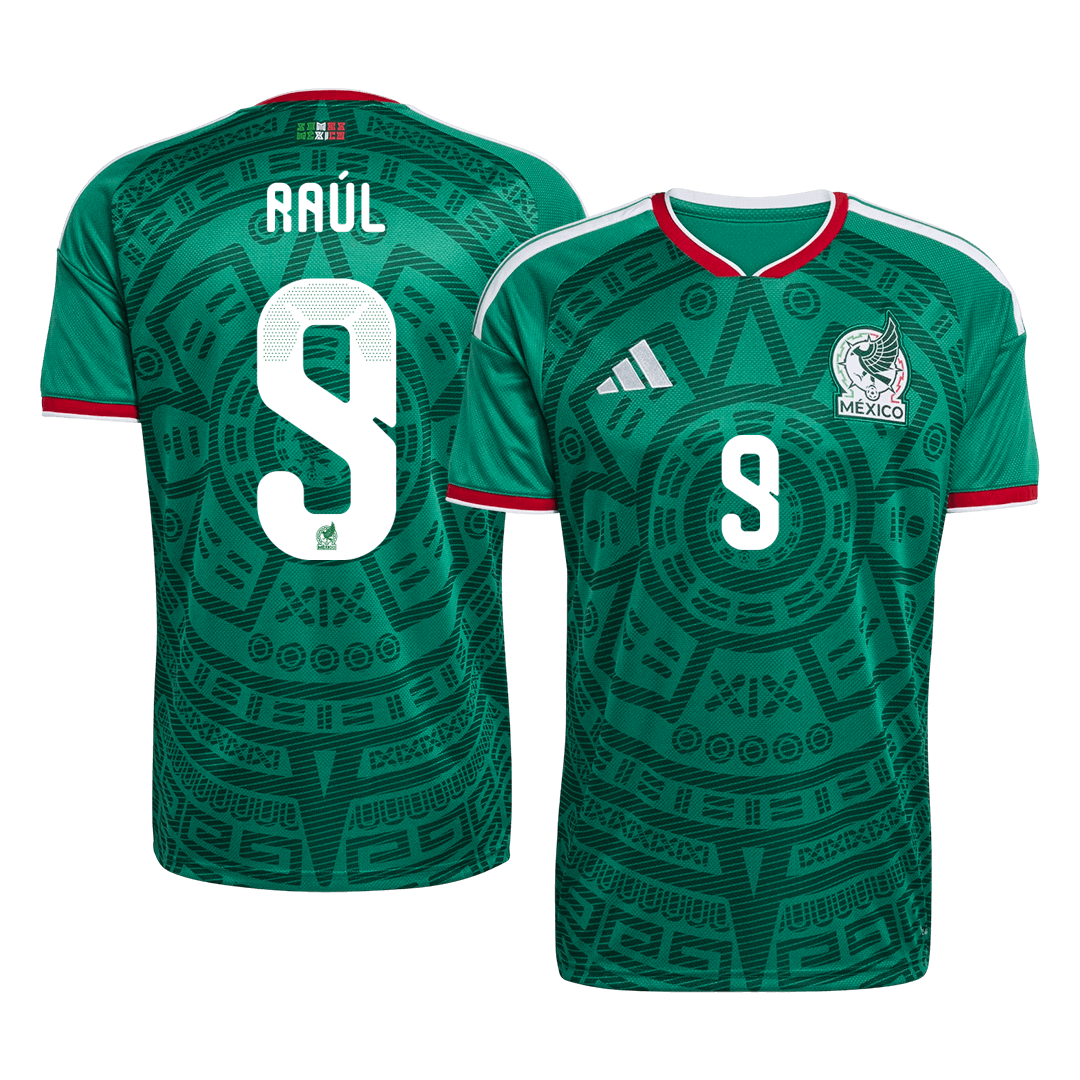 Camiseta de 1ª equipación hombre México Raúl #9 Copa Mundial 2026