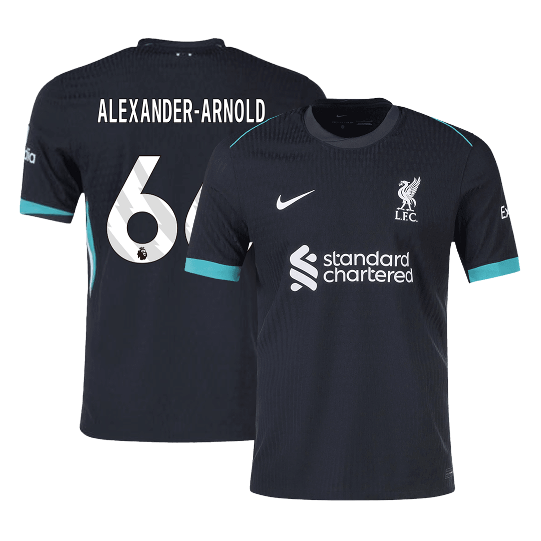 Camiseta de fútbol visitante auténtica del Liverpool ALEXANDER-ARNOLD #66 2024/25