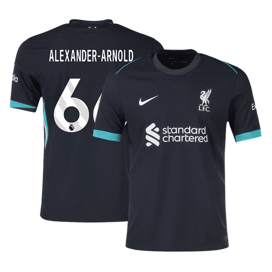 Camiseta de fútbol visitante auténtica del Liverpool ALEXANDER-ARNOLD #66 2024/25