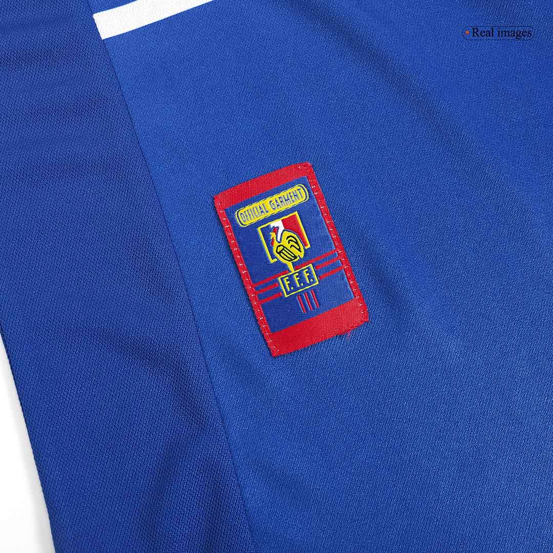Camiseta retro de fútbol local de Francia 1998