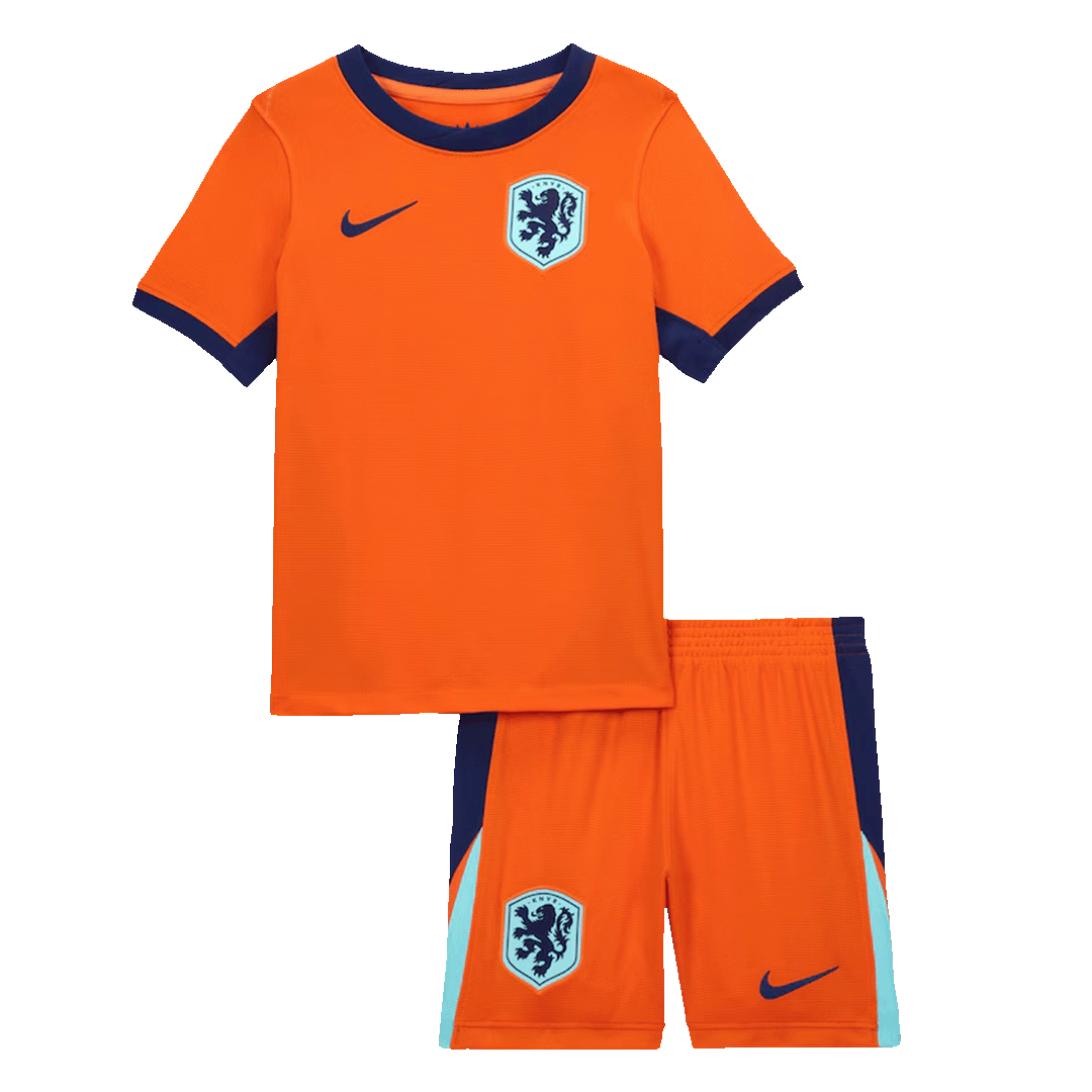 Kit de fútbol local de Países Bajos para niños (Kit y pantalón corto) para la Eurocopa 2024