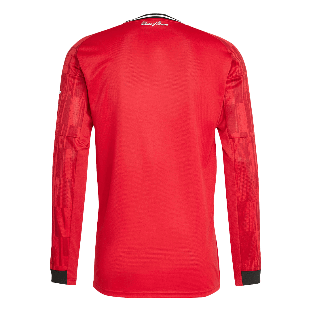 Camiseta de fútbol de manga larga del Manchester United 2025/26, roja