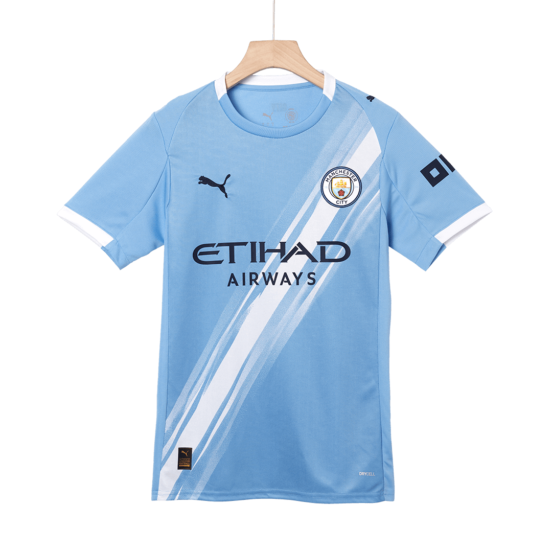 Camiseta de fútbol local HAALAND #9 del Manchester City 2025/26 Azul - Mundial de Clubes
