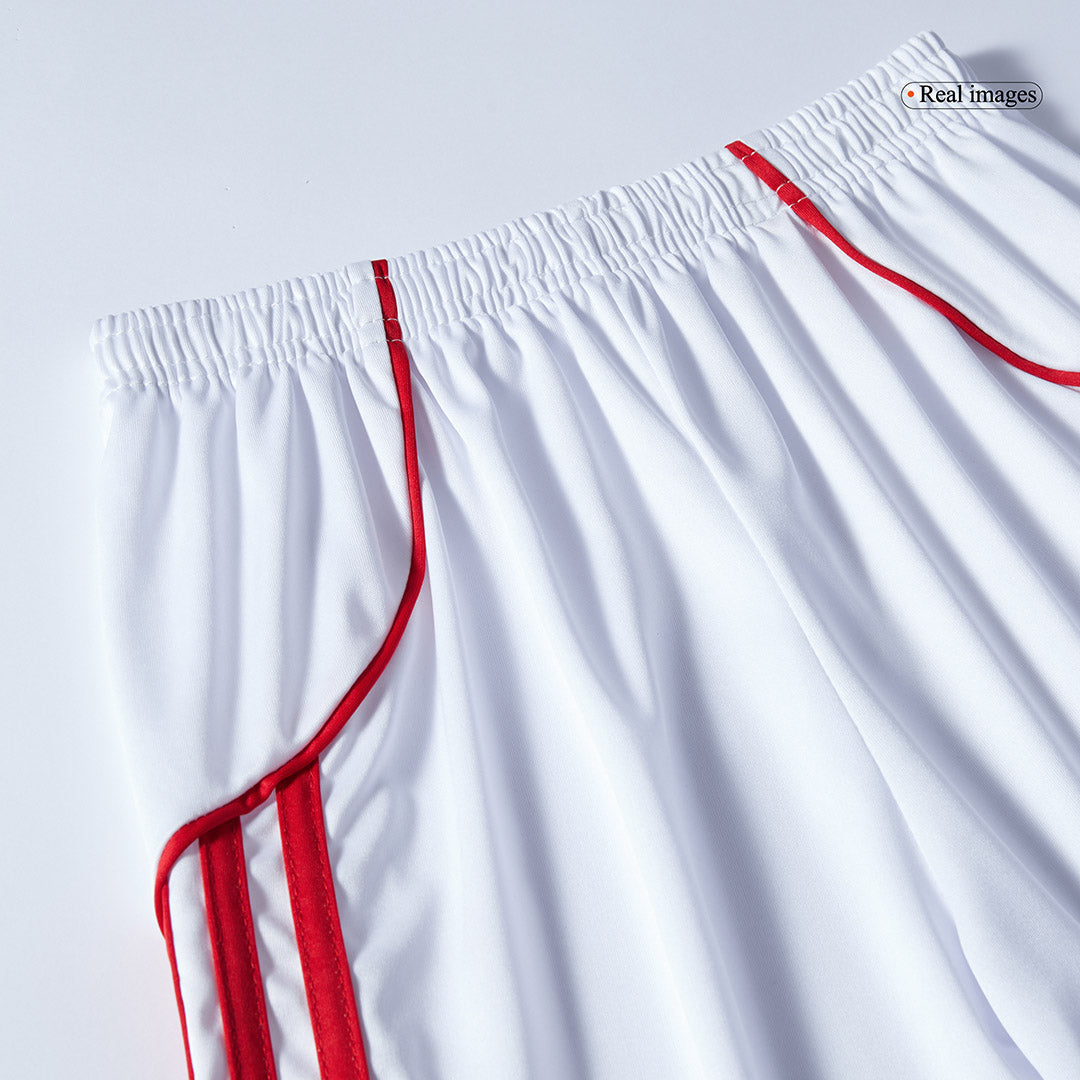 Kit de fútbol local del Arsenal para niños (camiseta, pantalones cortos y calcetines) 2025/26, color rojo